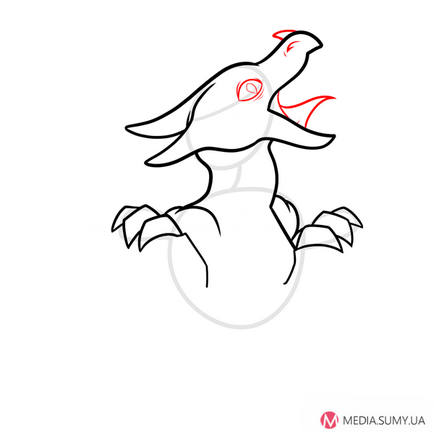 Cum să desenezi un pui de dragon cu un creion
