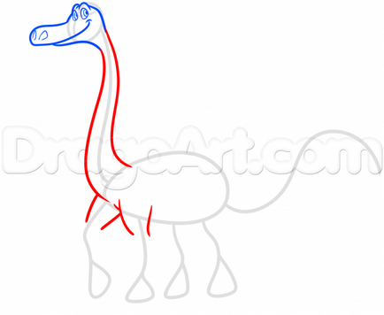 Як намалювати гарного динозавра Арло