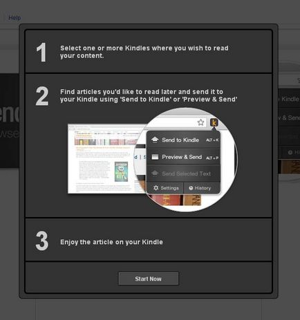 Cum să trimiteți o pagină de pe internet la Kindle