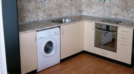 Як розмістити пральну машину на кухні
