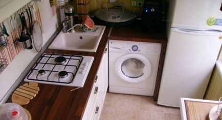 Cum să plasați o mașină de spălat în bucătărie