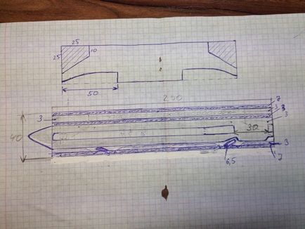 Cum se face o lamă dintr-un model de carton