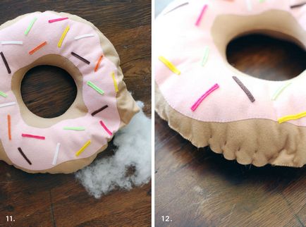 Як зробити подушку-пончик з фетру
