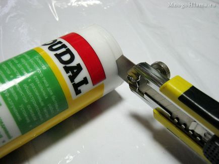 Hogyan kell tárolni szilikon a nyitott cső (tuba) Hogyan kell tárolni szilikon egy nyitott cső