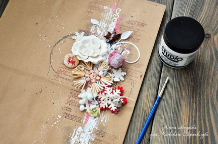 Kiev Scrapbook master class de decor de Anul Nou de saci kraft