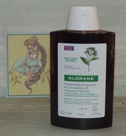 Klorane зміцнює шампунь з екстрактом хініну і вітамінами в