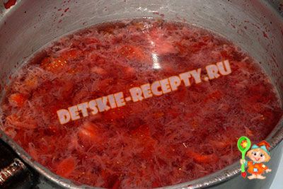 Eper puding recept egy fotó (friss eper), gyermek receptek, konyha