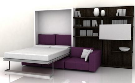 Un interior confortabil al unei opțiuni de design mici pentru dormitor