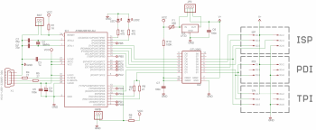 Compact programator usbtiny-MKII subțire (clona avrisp-MKII)