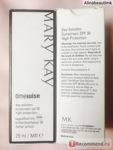 Cream Mary Kay nap határozat SPF 30 timewise - «elég megölni a szépség a bőr! (Nap) Cream Mary Kay nap határozat SPF 30 timewise - «elég megölni a szépség a bőr!