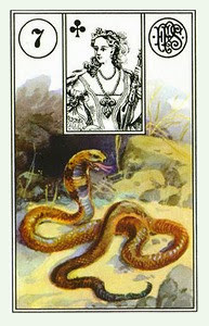 Ленорман змія, трактування і значення - ворожіння на таро