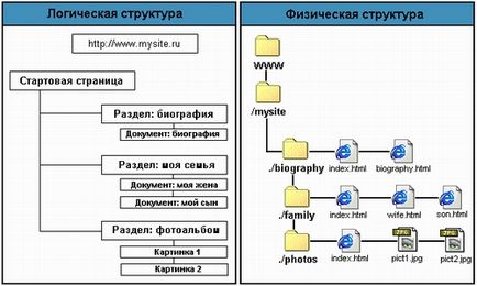 Логічна і фізична структура сайту - студопедія