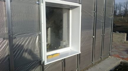 Metal lejtőkön az ablakok beszerelése - autodidakta