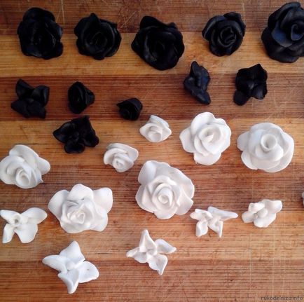 Mark - rózsák műanyagból pereme - a haj dekoráció, napló házivarrónő