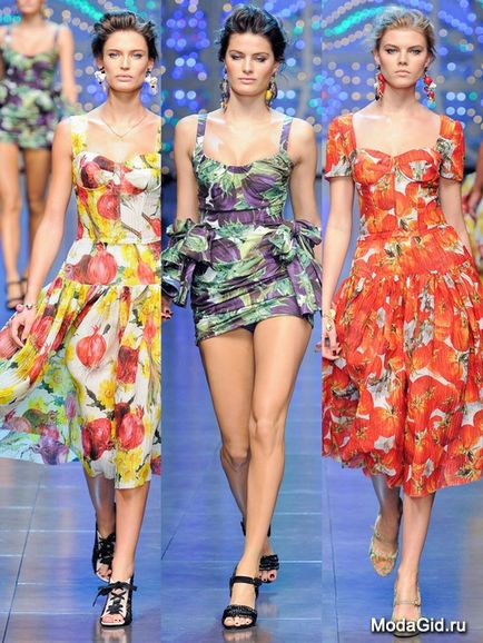 Stilul de moda si stil imprima primavara-vara 2012