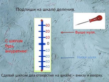 Modelul unui termometru din carton - cum se face un termometru din carton la școală