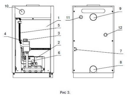 Монтаж димоходу підлогового газового котла, підключення підлогового газового котла до системи опалення