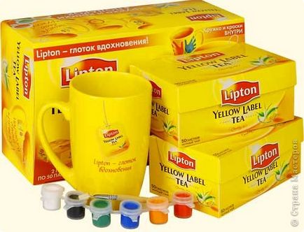 Намалюй свою кружку разом з lipton yellow label tea, країна майстрів