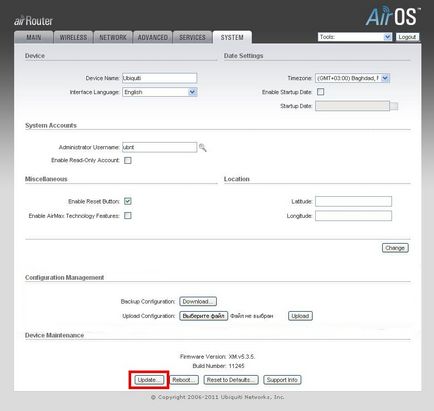 Configurarea routerului ubiquiti airrouter - ajutați asistentul electronic