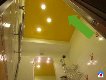 Stretch tavan în baie cum să alegeți tipul de tavan stretch