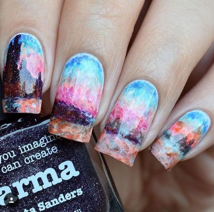 Nail Nail design, fotó, festmény köröm, kozmopolita magazin (körömlakk tervezés) Nail köröm design, fotó, festmény köröm, kozmopolita magazin