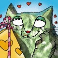 Ніжні листівки з кішками до 14 лютого, дня святого валентина - завантажити безкоштовно