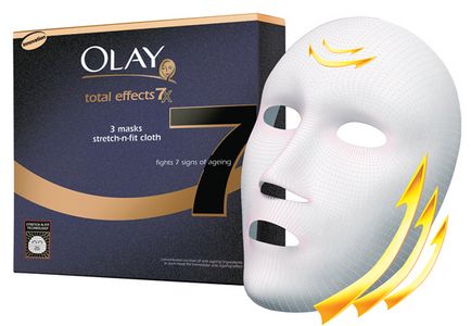 Новинка - тканинна маска olay total effects 7x