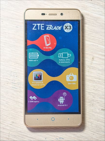 Prezentare generală a blade-ului zte smartphone x3