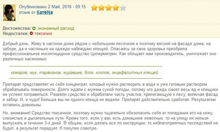 Огляд засоби циперметрин 25% - інструкція із застосування