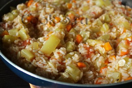Növényi rizzsel - lépésről lépésre recept képpel, főzelékek