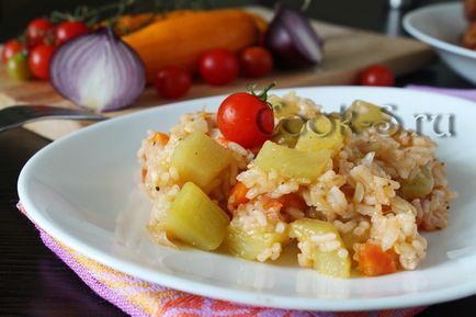 Növényi rizzsel - lépésről lépésre recept képpel, főzelékek