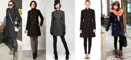 Coats jachete (64 fotografii) cu ceea ce să poarte un strat de femei în stilul militar