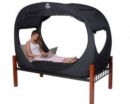 Переносна ліжко-палатка privacy pop bed tent купити, ціни, відгуки, фото, відео