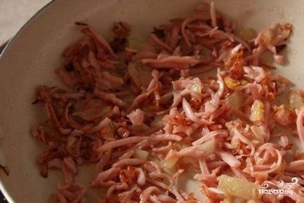 Pite és kolbász a sütőben - lépésről lépésre recept fotók