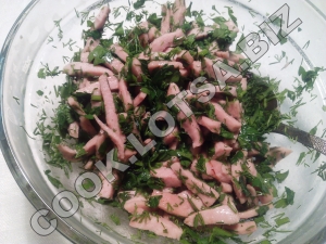 Pite és kolbász - ízletes házi lépés recept fotók (tojás főtt kolbász) Pite és kolbász - ízletes házi lépésre recept fotók