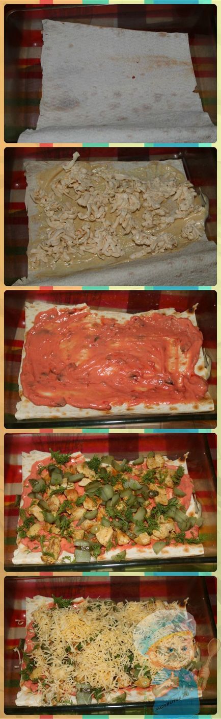 Pizza Lavash gyors és egyszerű recept a házi