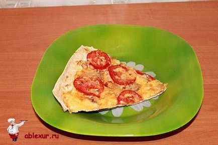 Lavash Pizza a kemencében - egy recept sajt és csirke - az életem