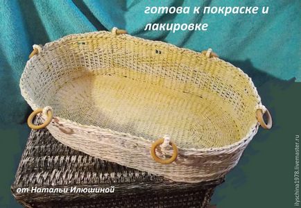 Плетемо люльку для новонародженого з паперової лози - ярмарок майстрів - ручна робота, handmade