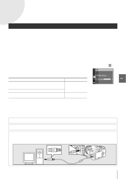 Conectarea la un computer, înainte de conectarea camerei, conectarea unui cablu USB,