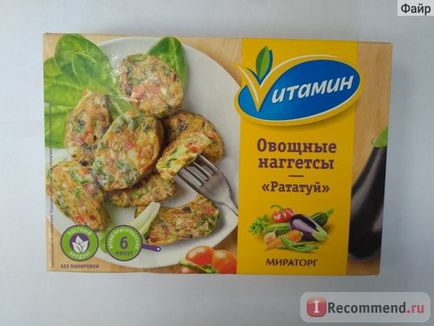 Félkésztermékek Agribusiness-vitamin növényi Ratatouille rögök - „szénhidrát bombák zöldség))), de