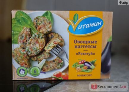 Félkésztermékek Agribusiness-vitamin növényi Ratatouille rögök - „szénhidrát bombák zöldség))), de