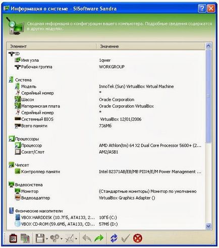 Програма для діагностики комп'ютера - sisoftware sandra