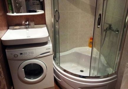 Chiuveta deasupra fotografiei mașinii de spălat, cum se alege, instalarea