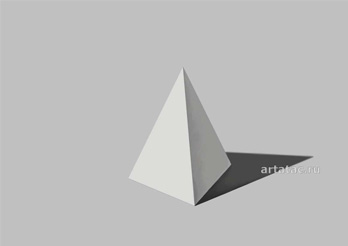 Малюнок піраміди з покроковим розбором створення на artatac