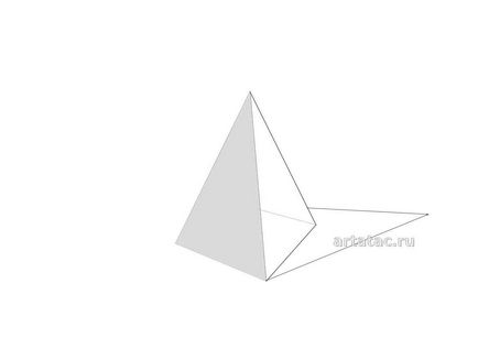 Малюнок піраміди з покроковим розбором створення на artatac