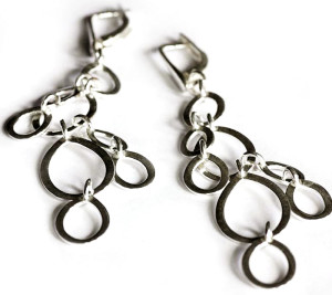 Сережки ланцюжка і сережки протягання - які бувають сережки у вигляді ланцюжків, ювелірум