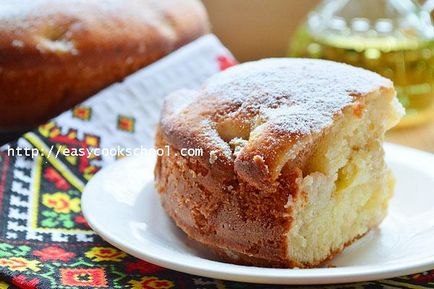 Almás pite alma joghurt recept fotókkal lépésről lépésre a sütőben, egyszerű receptek