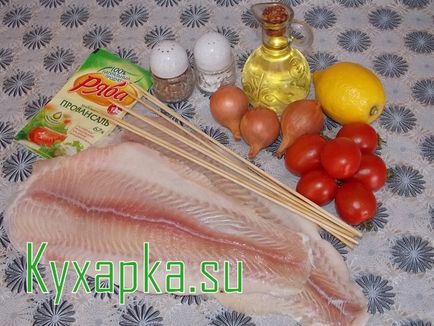 Nyárs hal kemencében étel otthon egy fotót a recept lépések
