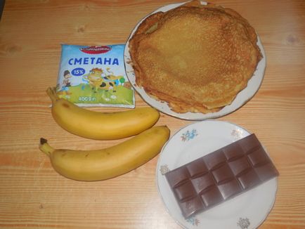 Clatite clatite de dulce cu ciocolata si banane - cum sa faci roti de clatite, reteta pas cu pas cu