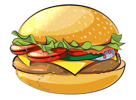 Creați o pictogramă de burger în stilul desenelor animate în Adobe Illustrator - rboom